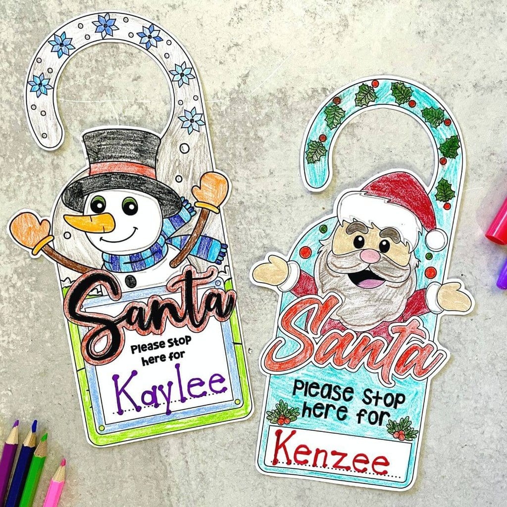 Preschool Printable Door Hangers