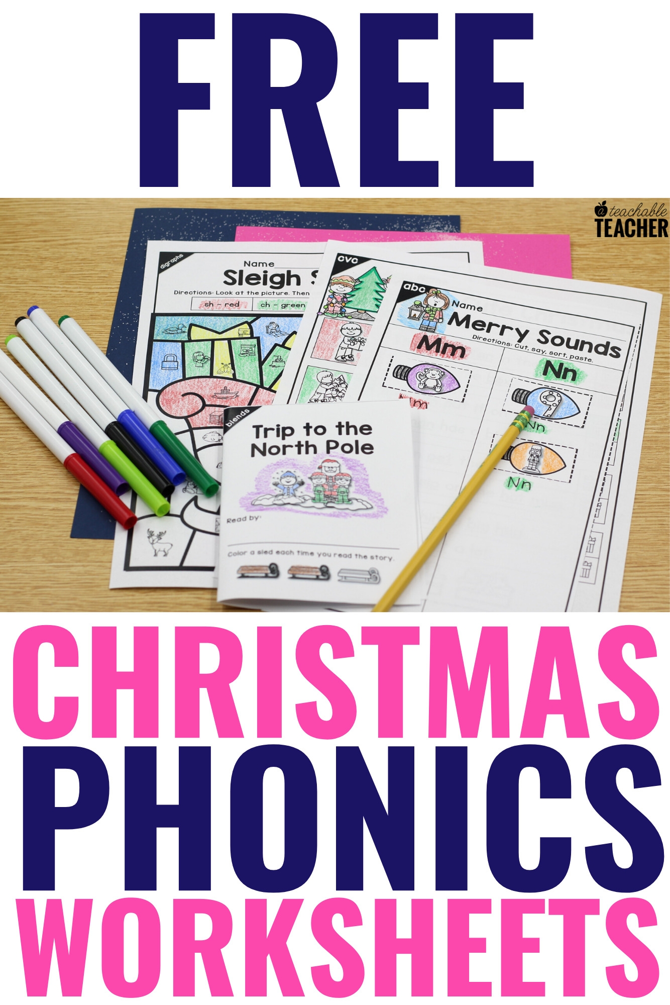 Free Christmas Phonics Worksheets That Phonics Practice Merry U0026 Bright 