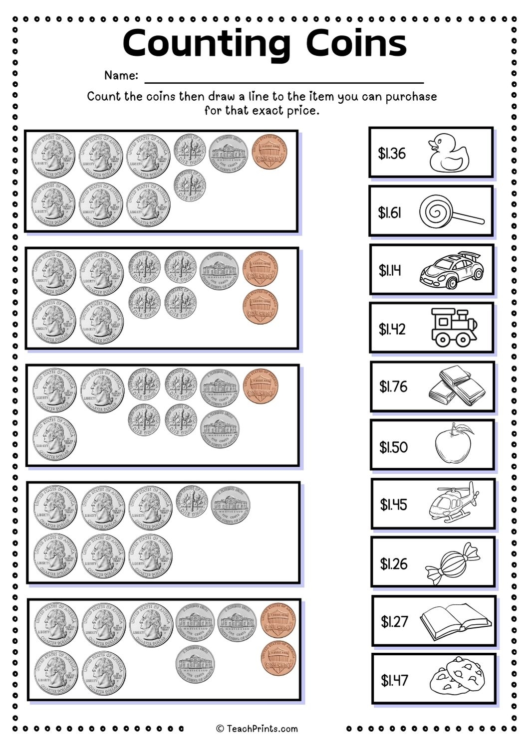 Free Counting Money And Coins Worksheets Teach Prints Free Counting Money And Coins Worksheets Teach Prints