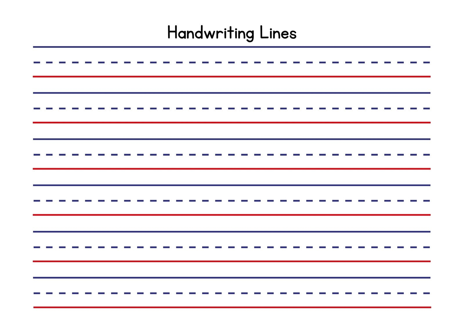 Printable Writting Paper For Preschoolers Worksheets