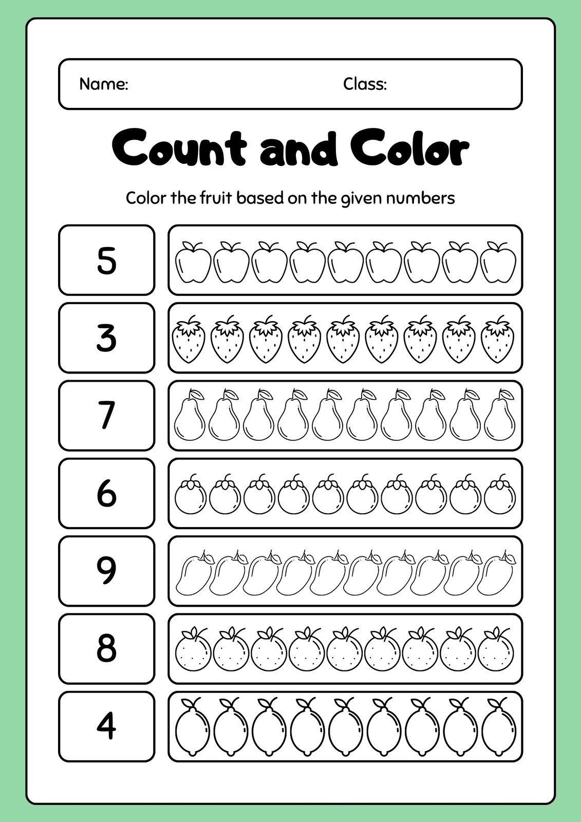 Free Editable Kindergarten Worksheet Templates Canva