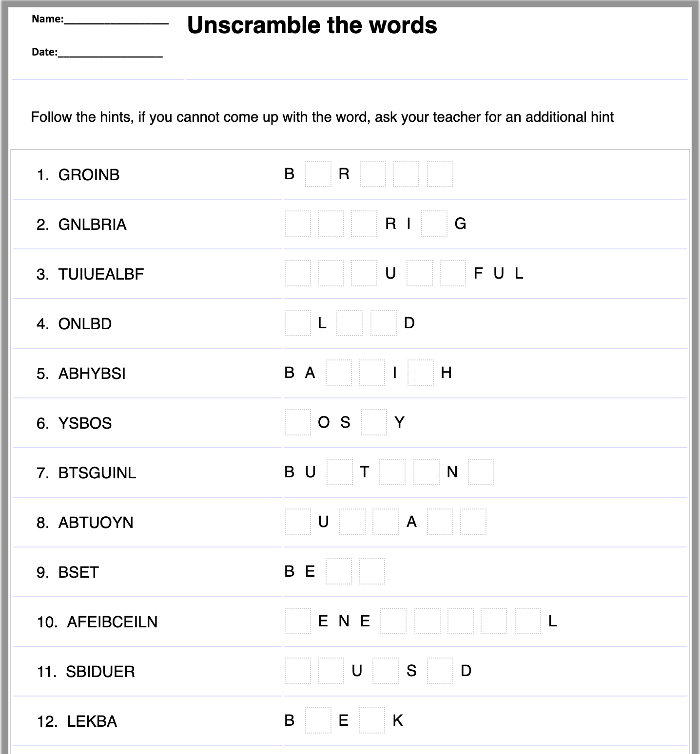 Free English Worksheet Generators For Teachers And Parents Worksheets Library