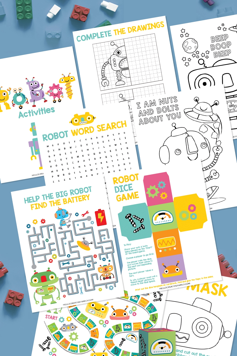 Free Kids Robot Printable 8 Pages Of Robot Activities Fun Free Kids Robot Printable 8 Pages Of Robot Activities Fun