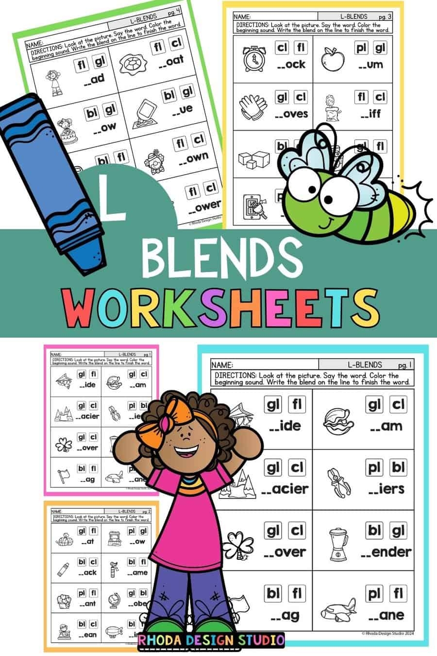 Free Printable L Blend Worksheets