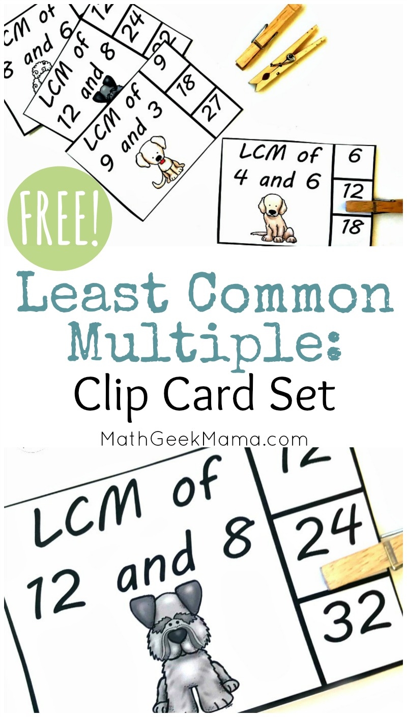 FREE Least Common Multiple Practice For Grades 4 6