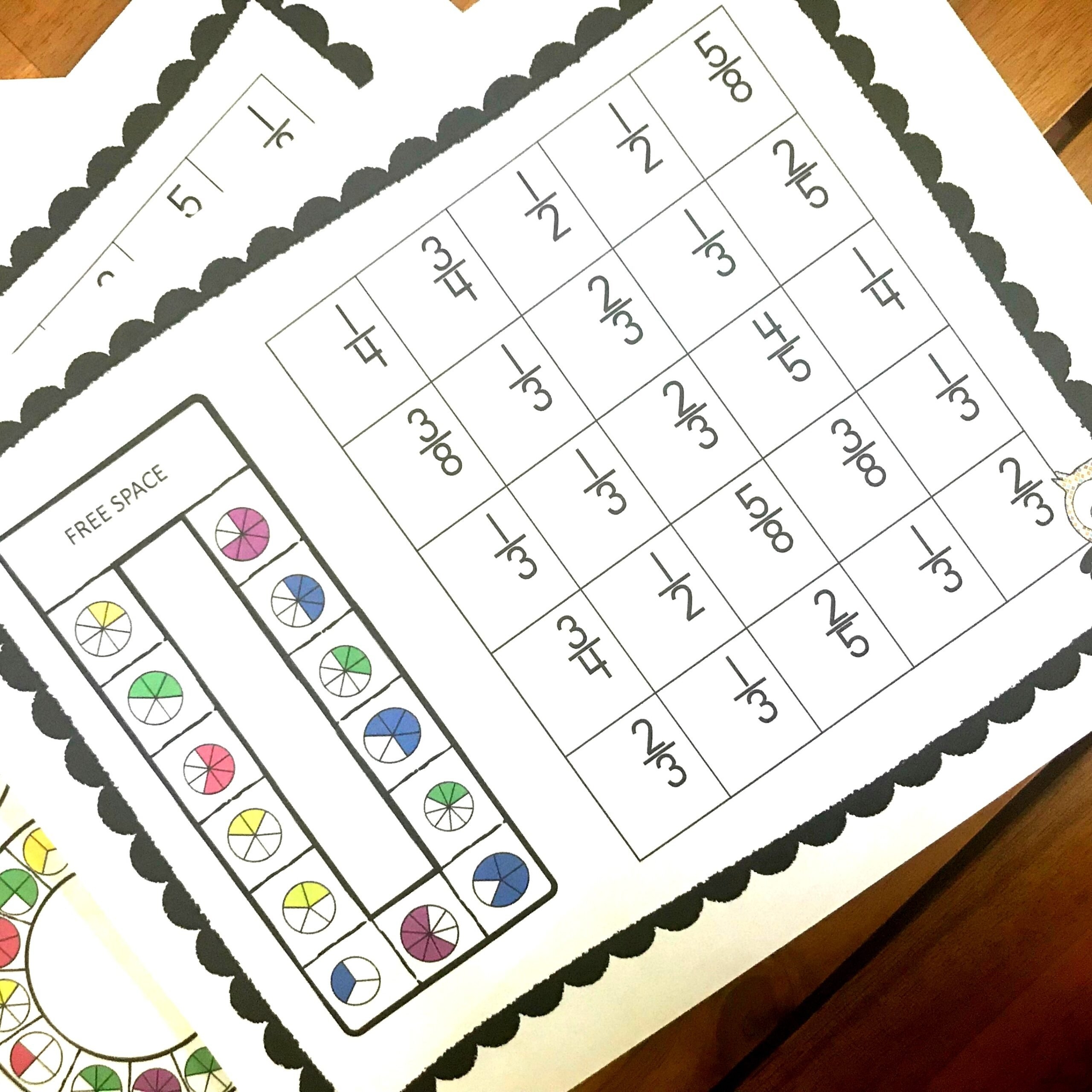 Free Printable Fractions Worksheets Ks2