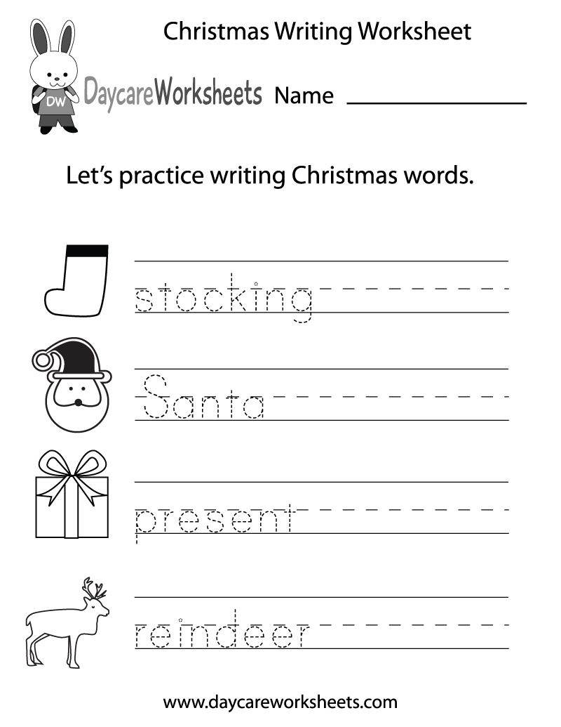 Free Printable Christmas Phonics Worksheets