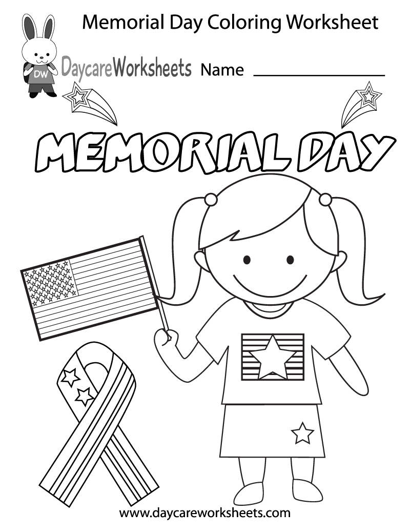 Memorial Day Free Printable Worksheets