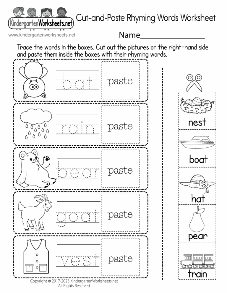 Free Preschool Worksheet Rhyming Words Download Free Preschool Worksheet Rhyming Words Png Images Free Worksheets On Clipart Library