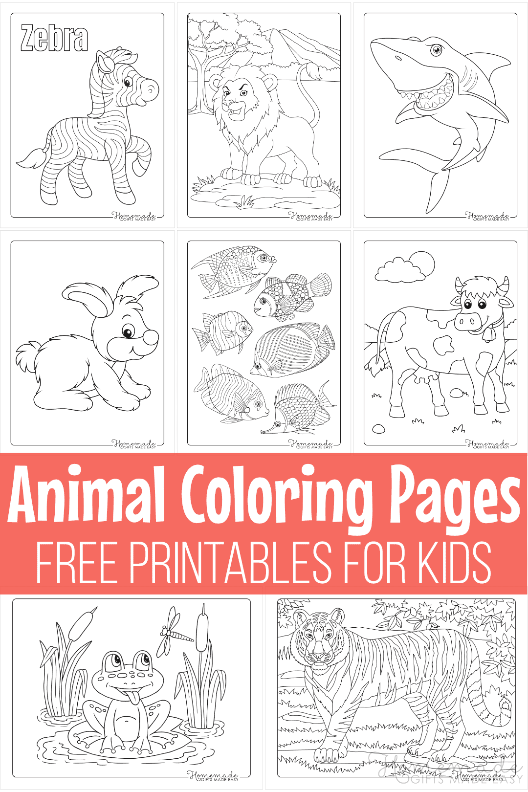 Free Printable Animal Coloring Worksheets
