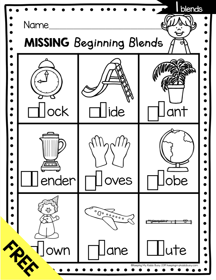 Free Printable Blending Worksheets For Kindergarteners SplashLearn Worksheets Library