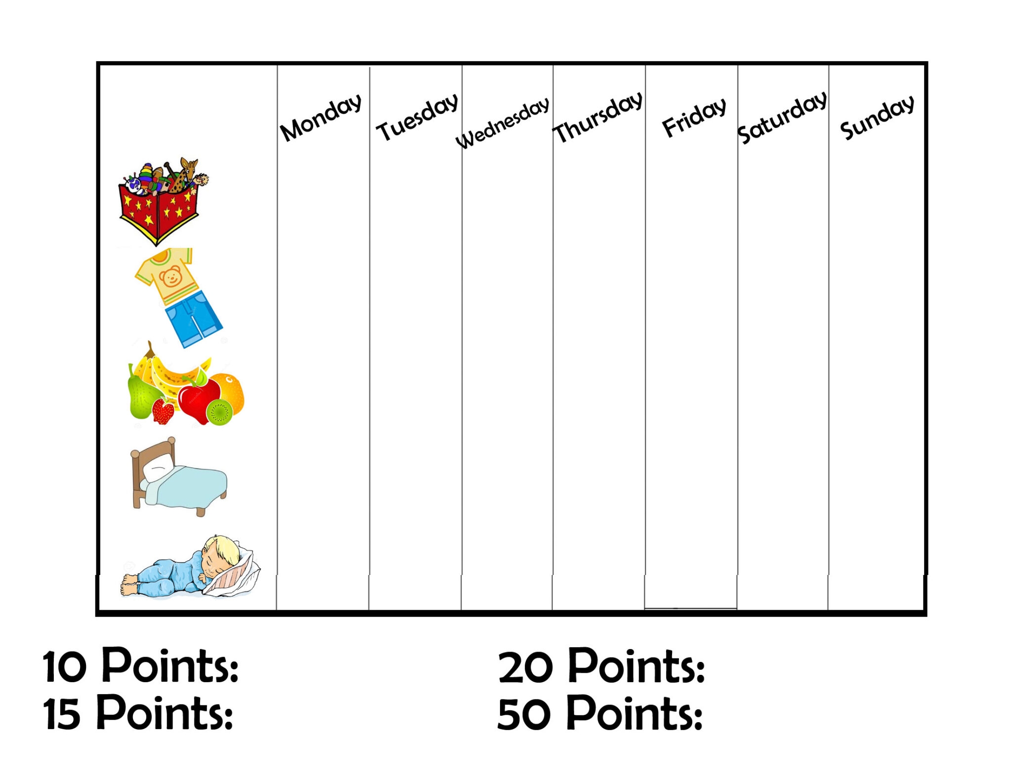 Free Printable DIY Reward Chart For Kids Love Jaime