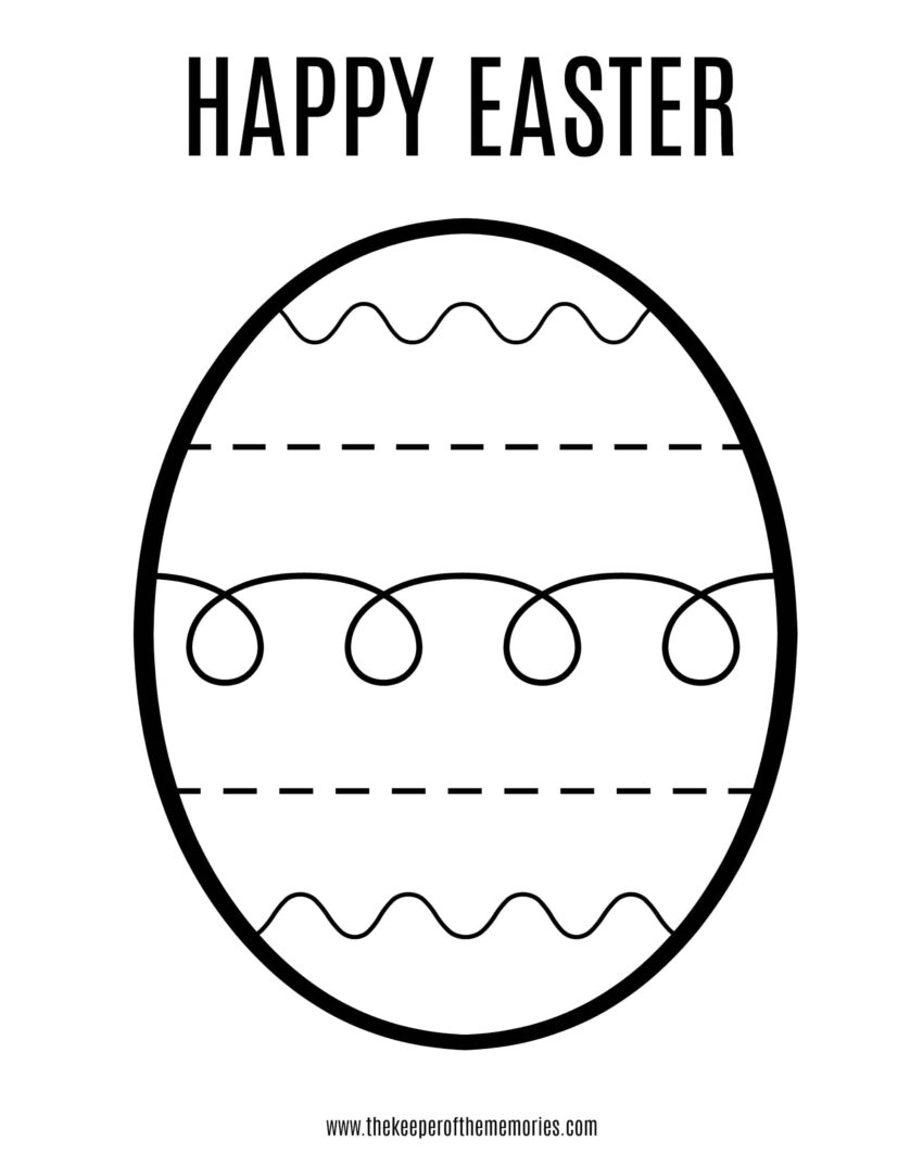 Free Printable Easter Coloring Sheet For Little Kids The Keeper