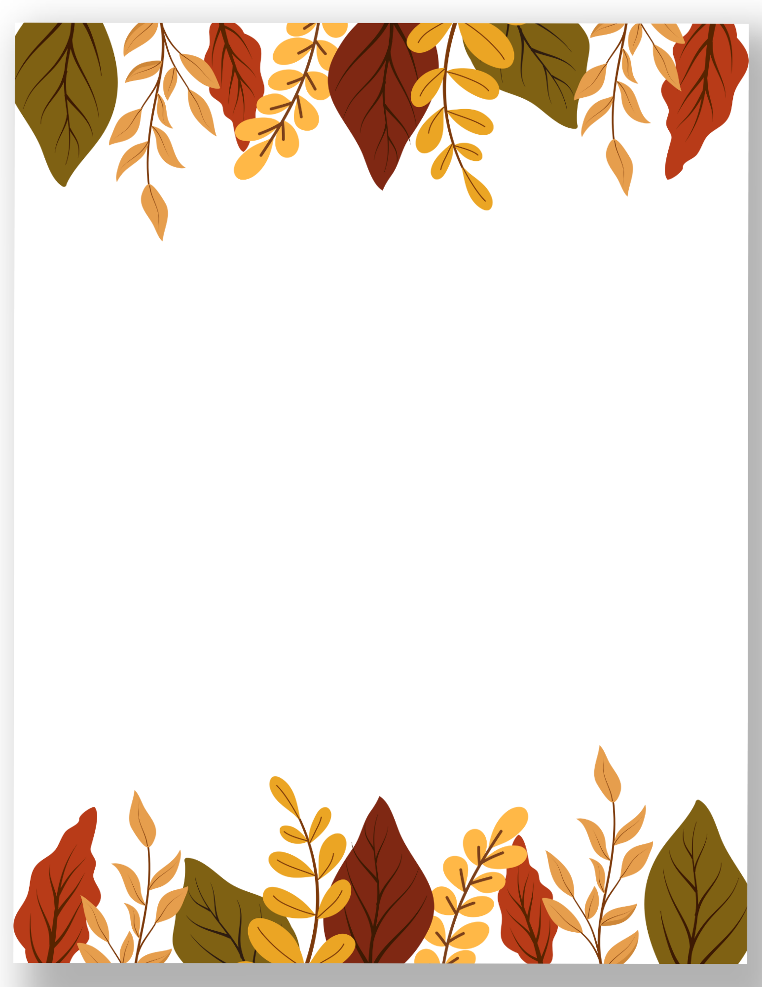 Preschool Border Frames Printables November