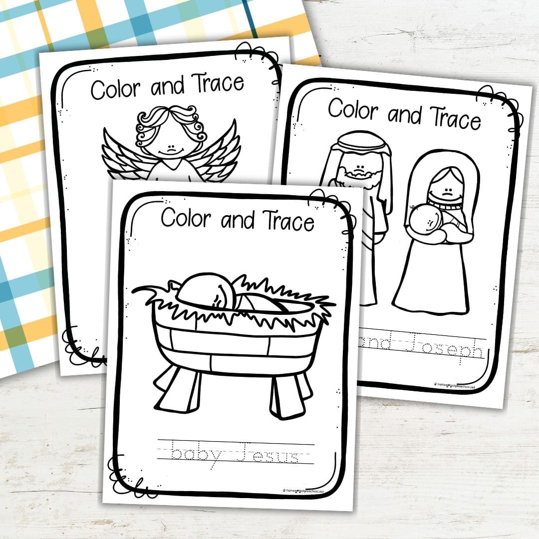 Free Printable Nativity Coloring Pages For Preschoolers
