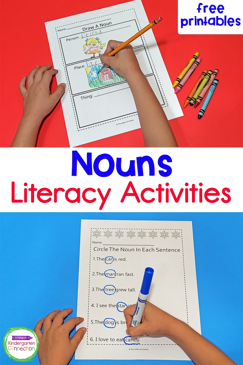 Free Nouns Worksheets For Kindergarten