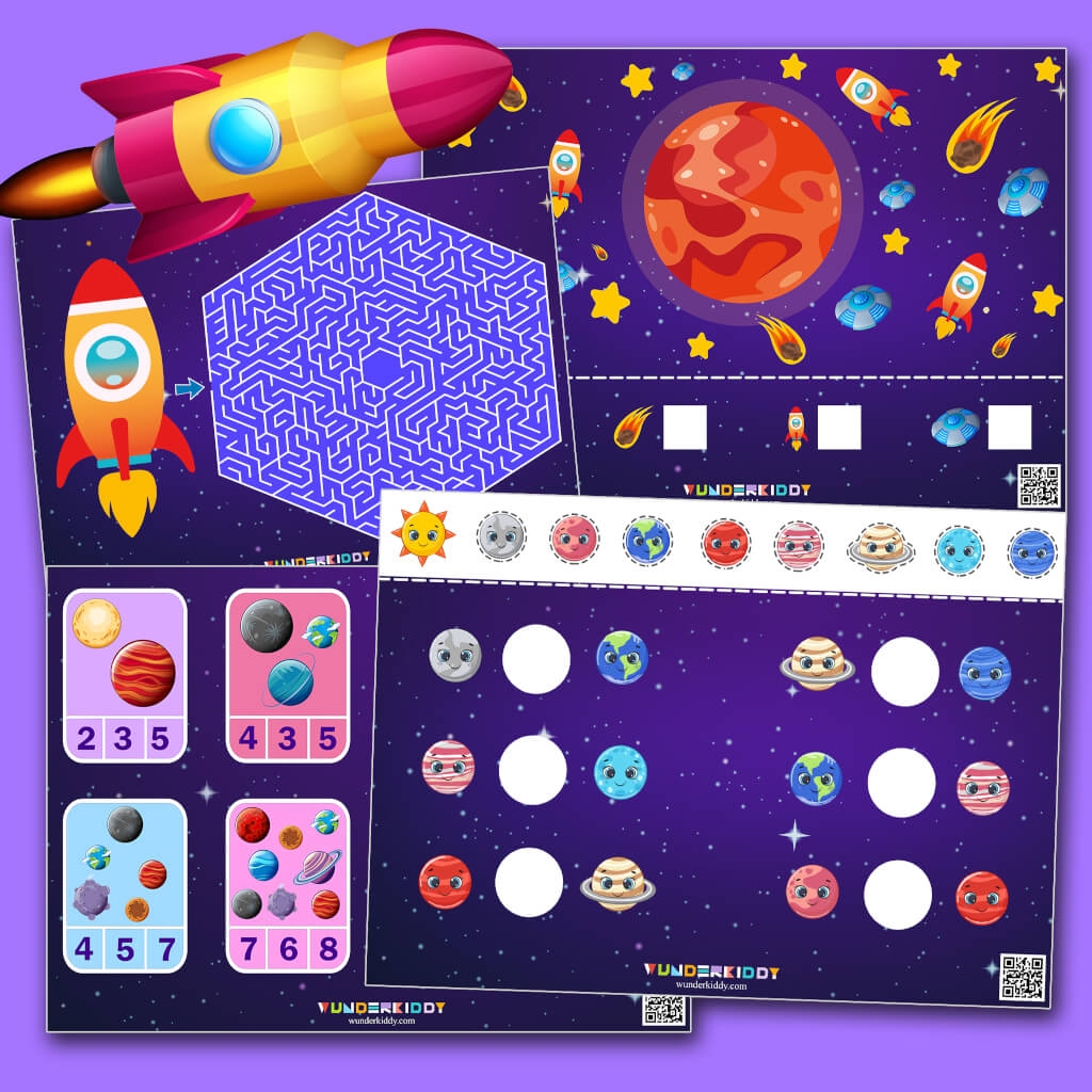 Free Printable Preschool Learning Worksheets Solar System