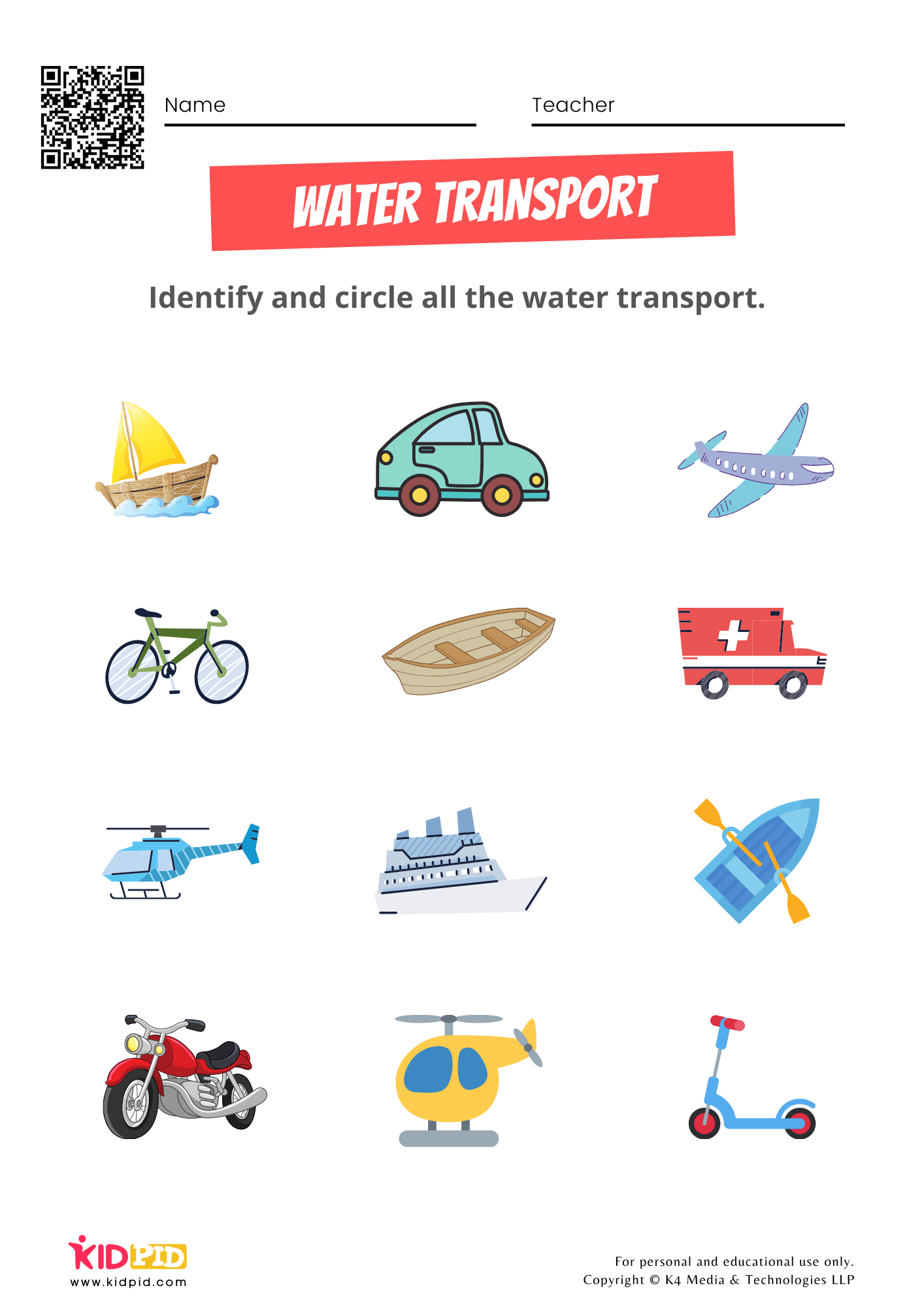 Free Printable Transportation Worksheets For Kids The Hollydog Worksheets Library