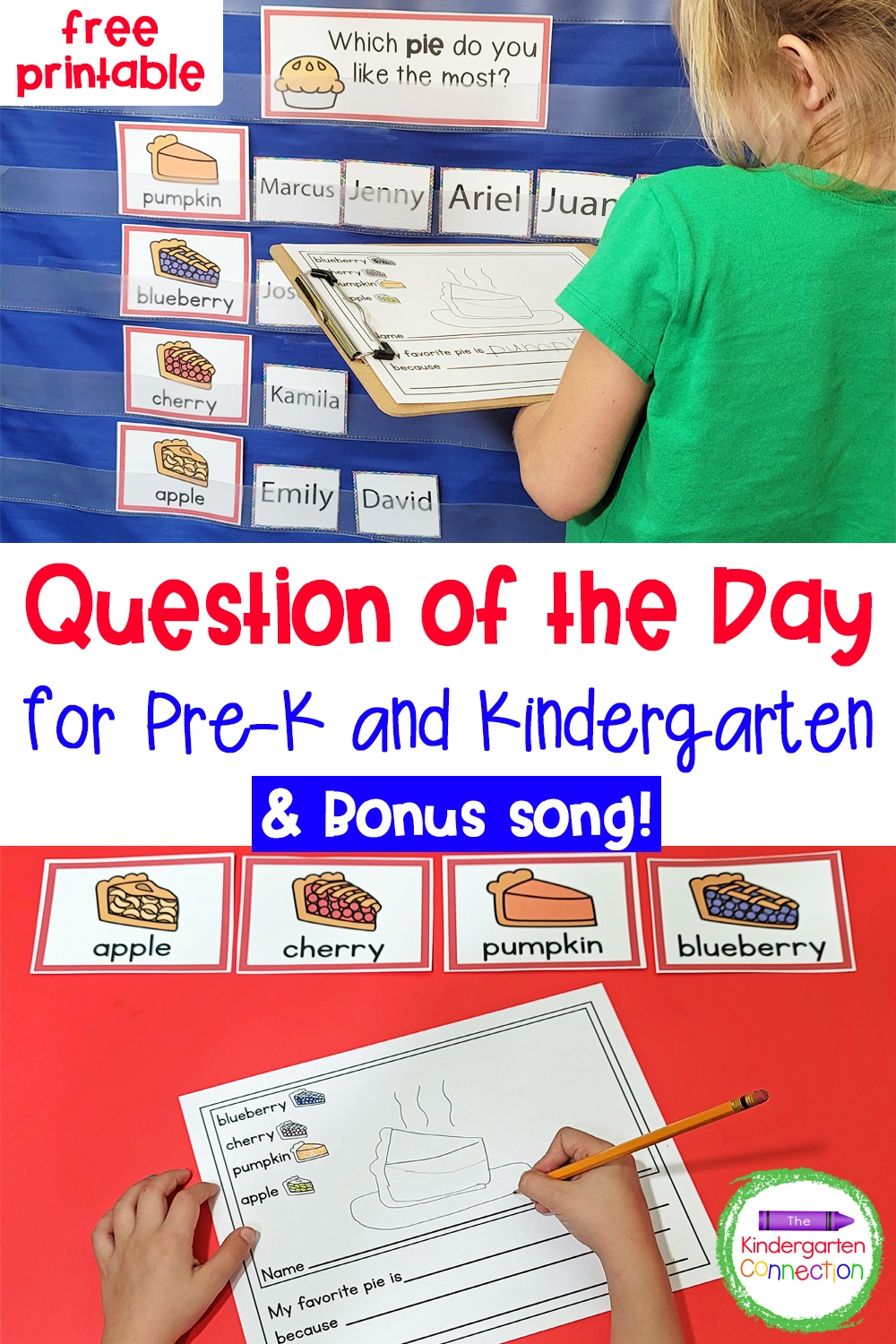 Free Question Of The Day For Pre K U0026 Kindergarten