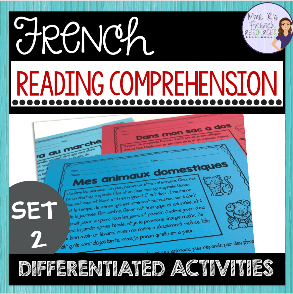 French Reading Comprehension Mme R s French Resources French Reading Comprehension Mme R s French Resources