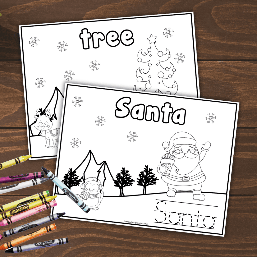 Christmas Preschool Ketter Coloring Pages Printable