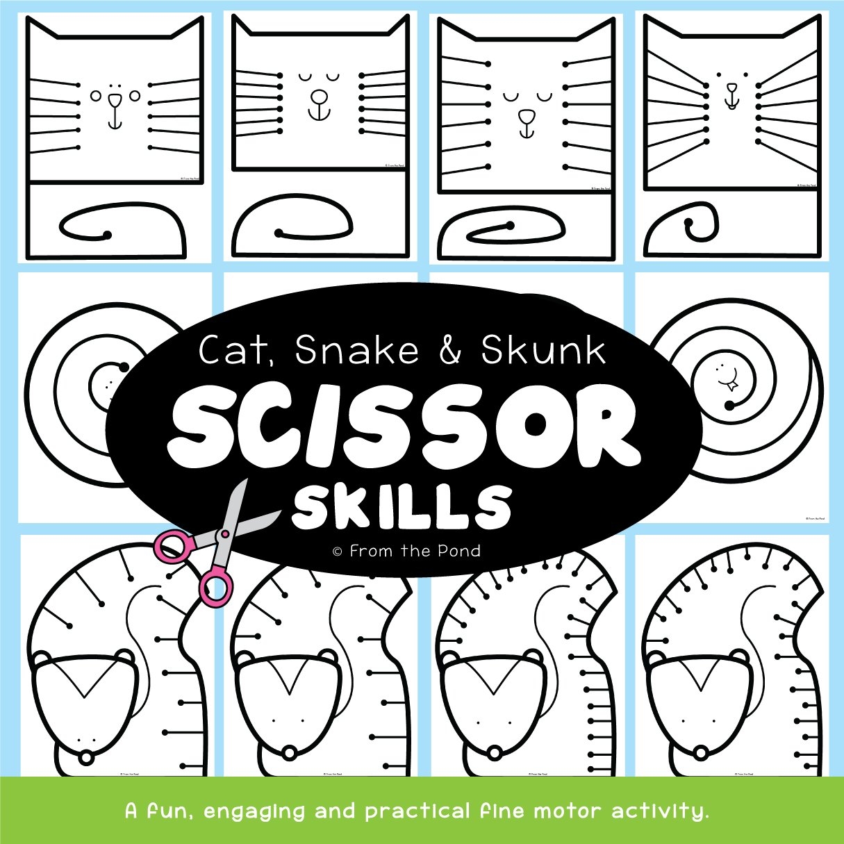 Scissor Skills Preschool Printable