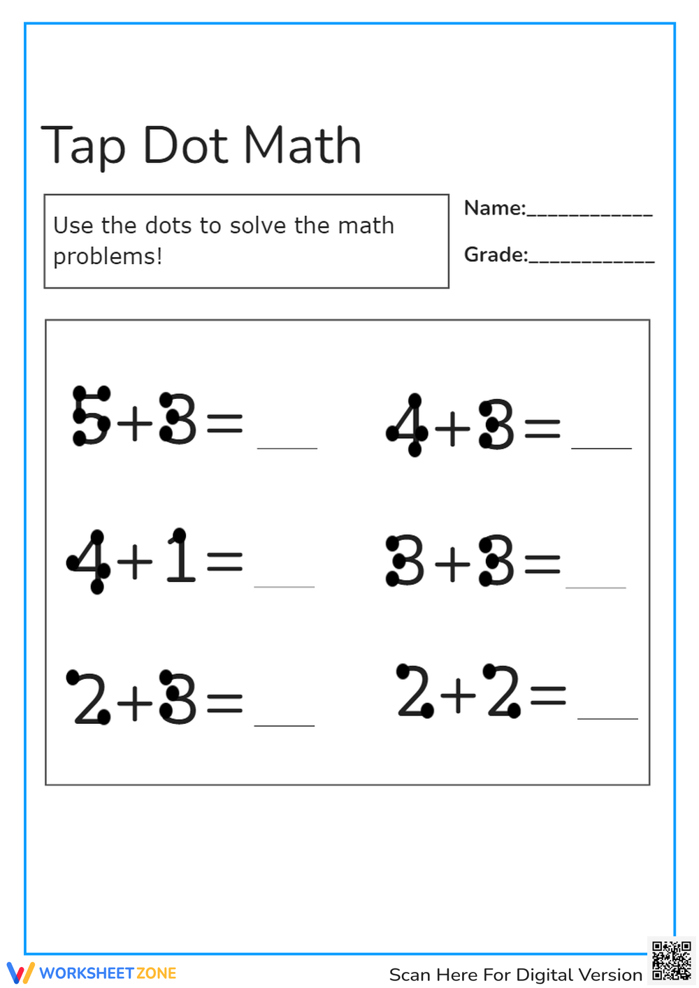 Fun U0026 Creative Touch Math Worksheets Worksheets Library