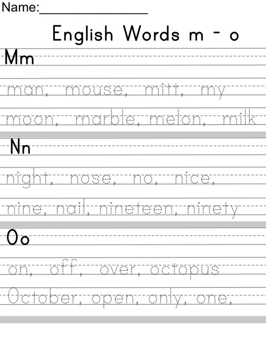 Handwriting Practice Sheets Manuscript U0026 Cursive Writing Practice Worksheets Library