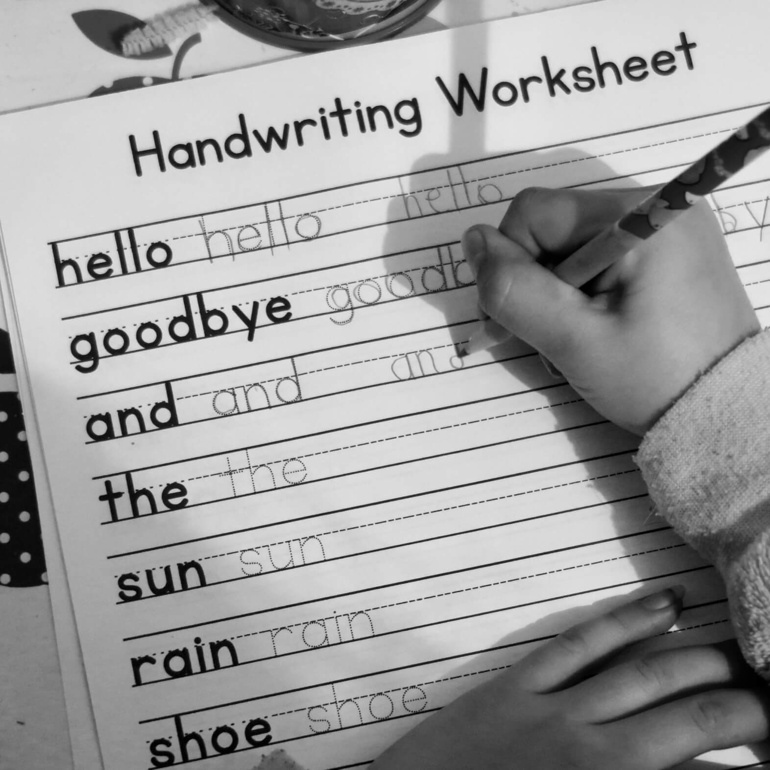 Handwriting Worksheets Kindergarten Free Printable