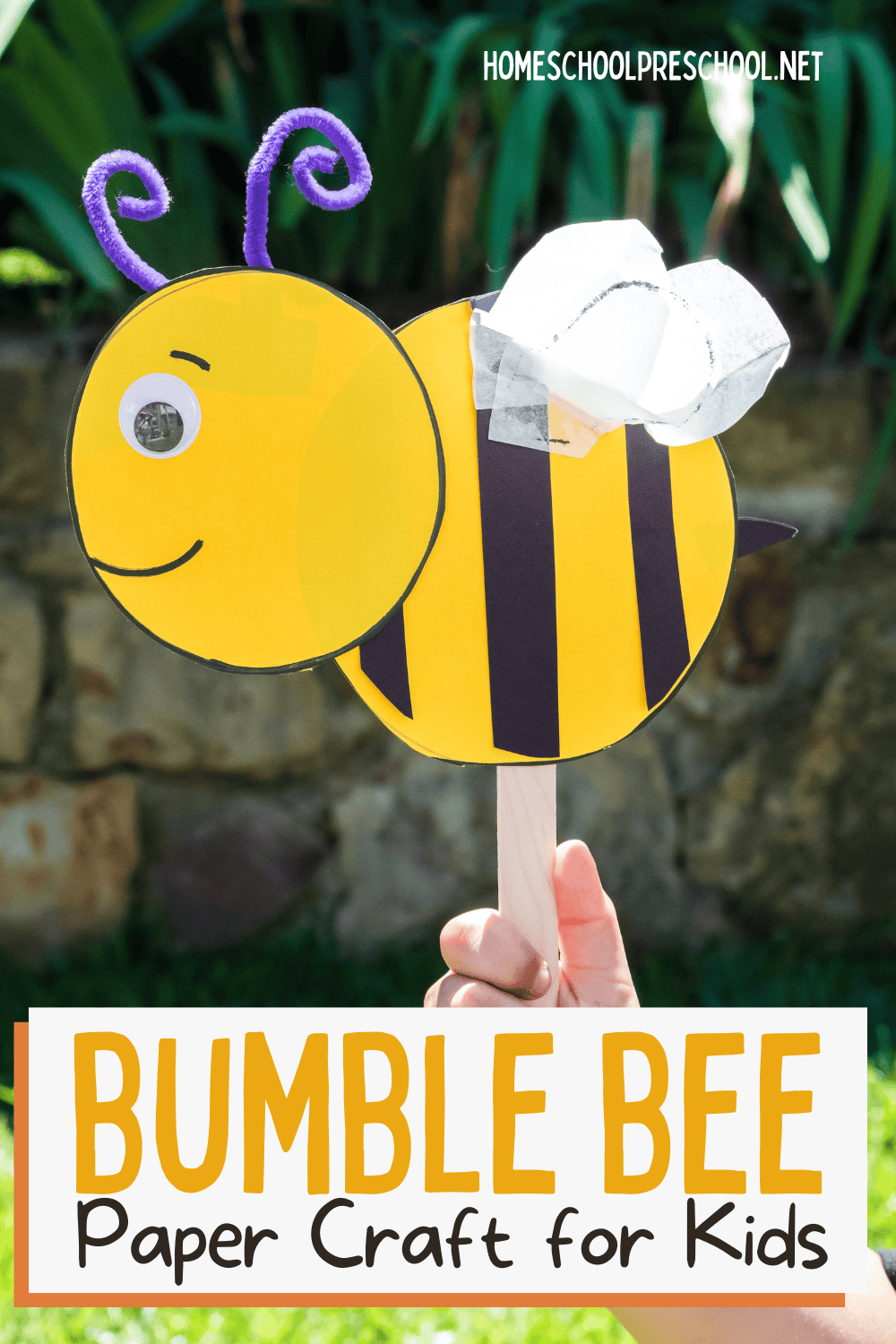 How To Make A Simple Preschool Bumble Bee Craft