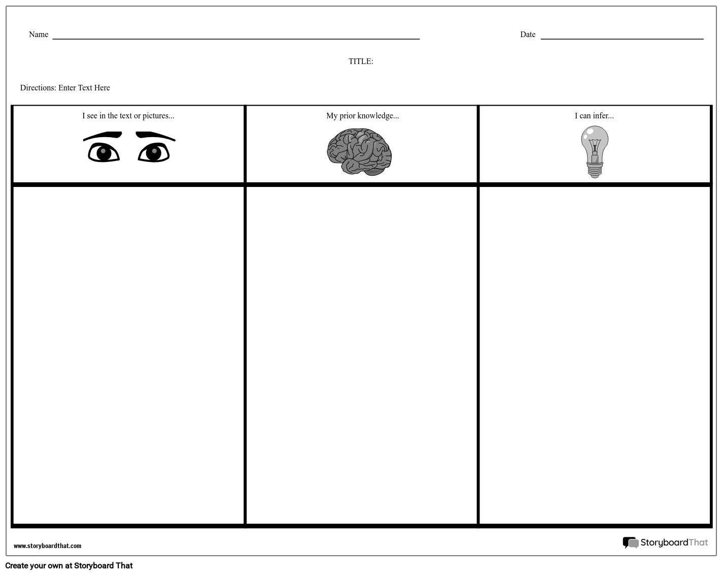 Inference Worksheets For Effective Learning StoryboardThat