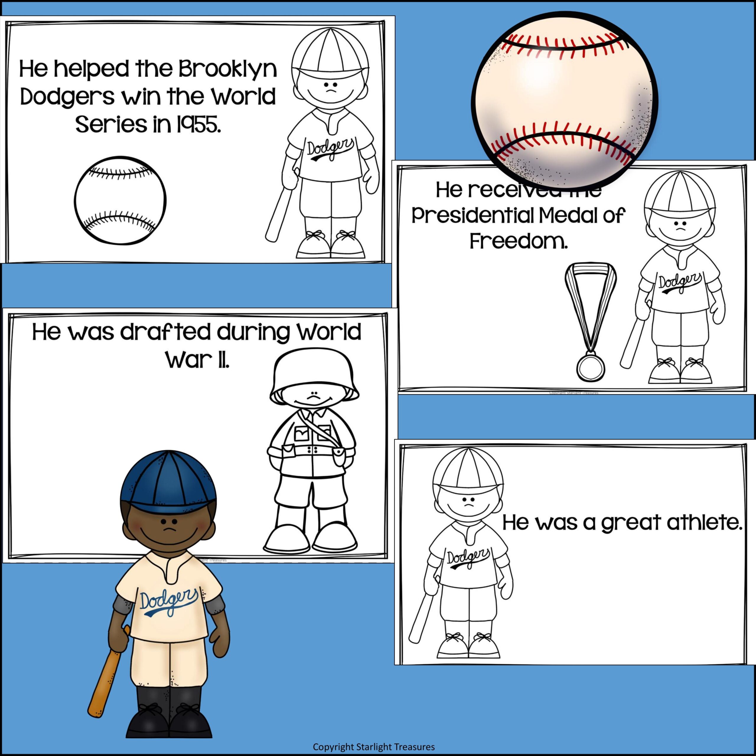 Jackie Robinson Worksheets Kindergarten Math