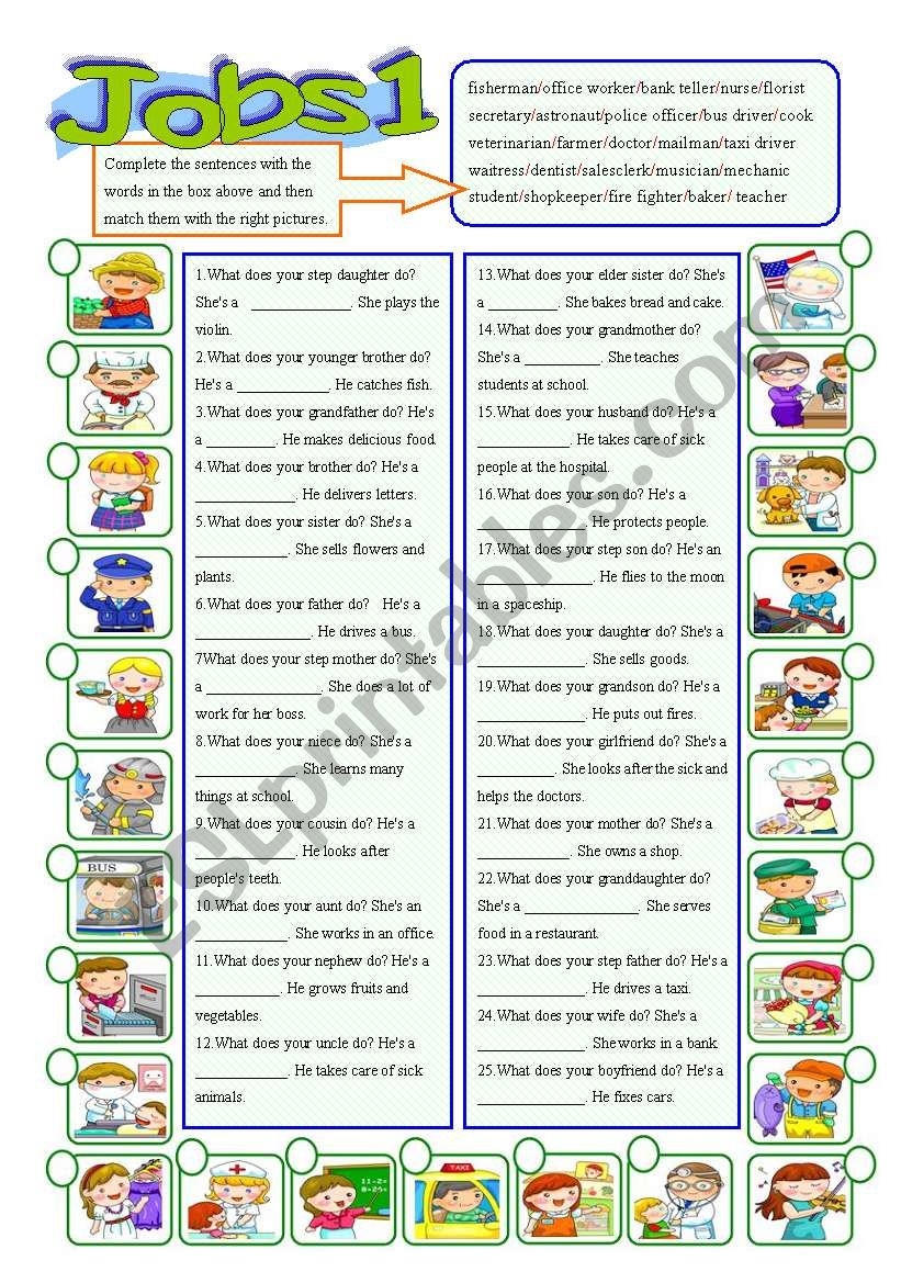 Jobs What Do They Do 2 Pages Fully Editable Answer Key ESL Worksheet By Cutemisswang Jobs What Do They Do 2 Pages Fully Editable Answer Key ESL Worksheet By Cutemisswang