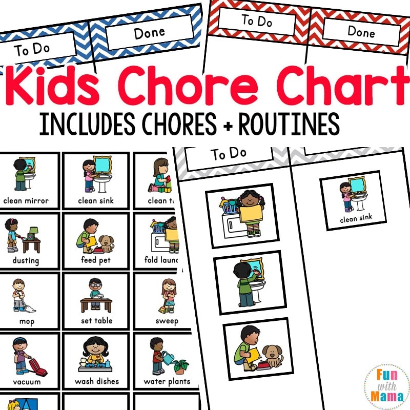 Free Printable Preschool Chore Chart Free Printable Preschool Chore Chart