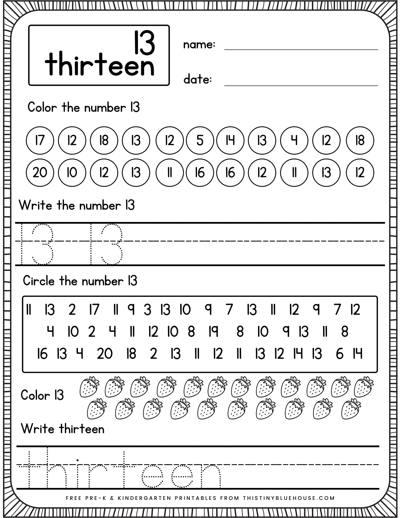 Kindergarten Writing Number Practice Free Printable 1 20 Number Kindergarten Writing Number Practice Free Printable 1 20 Number