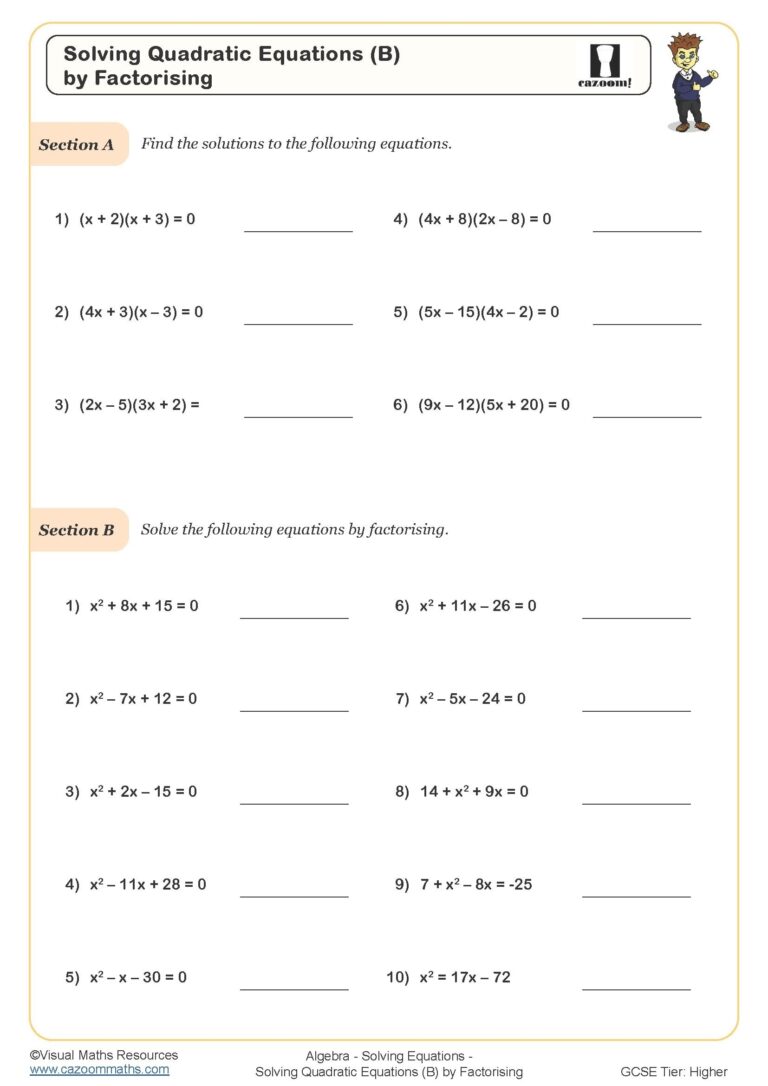 KS4 Maths Worksheets Printable Maths Worksheets KS4 Cazoom Maths