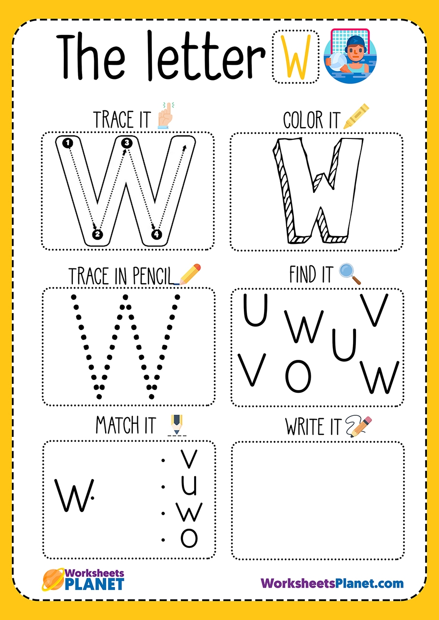 Letter W Worksheet Letter W Worksheet