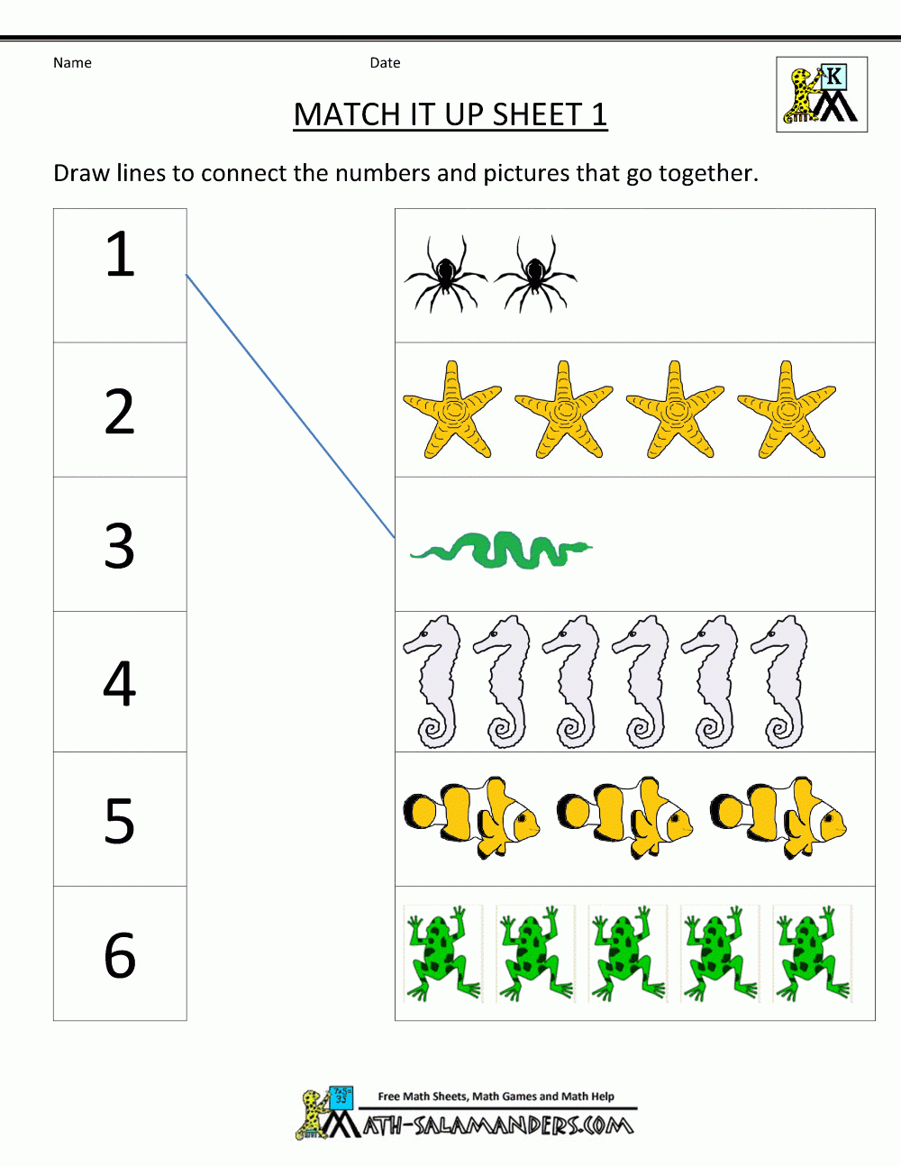 Math Kindergarten Worksheets Pdf