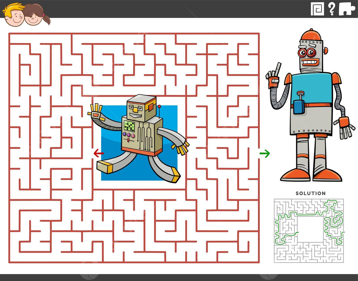 Robot Programming Maze Worksheet Robot Programming Maze Worksheet