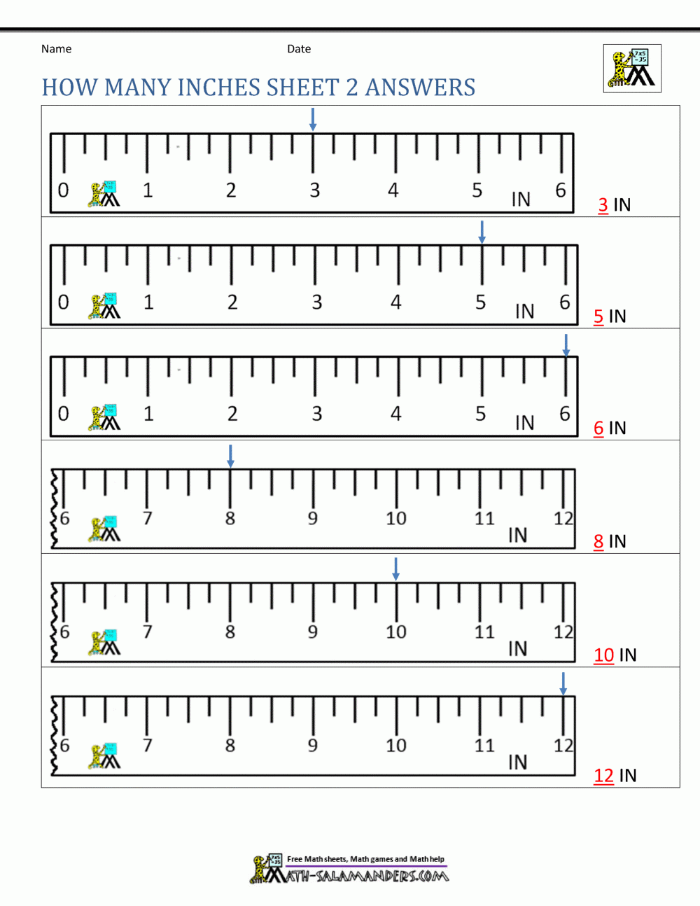 Measuring Length Worksheets