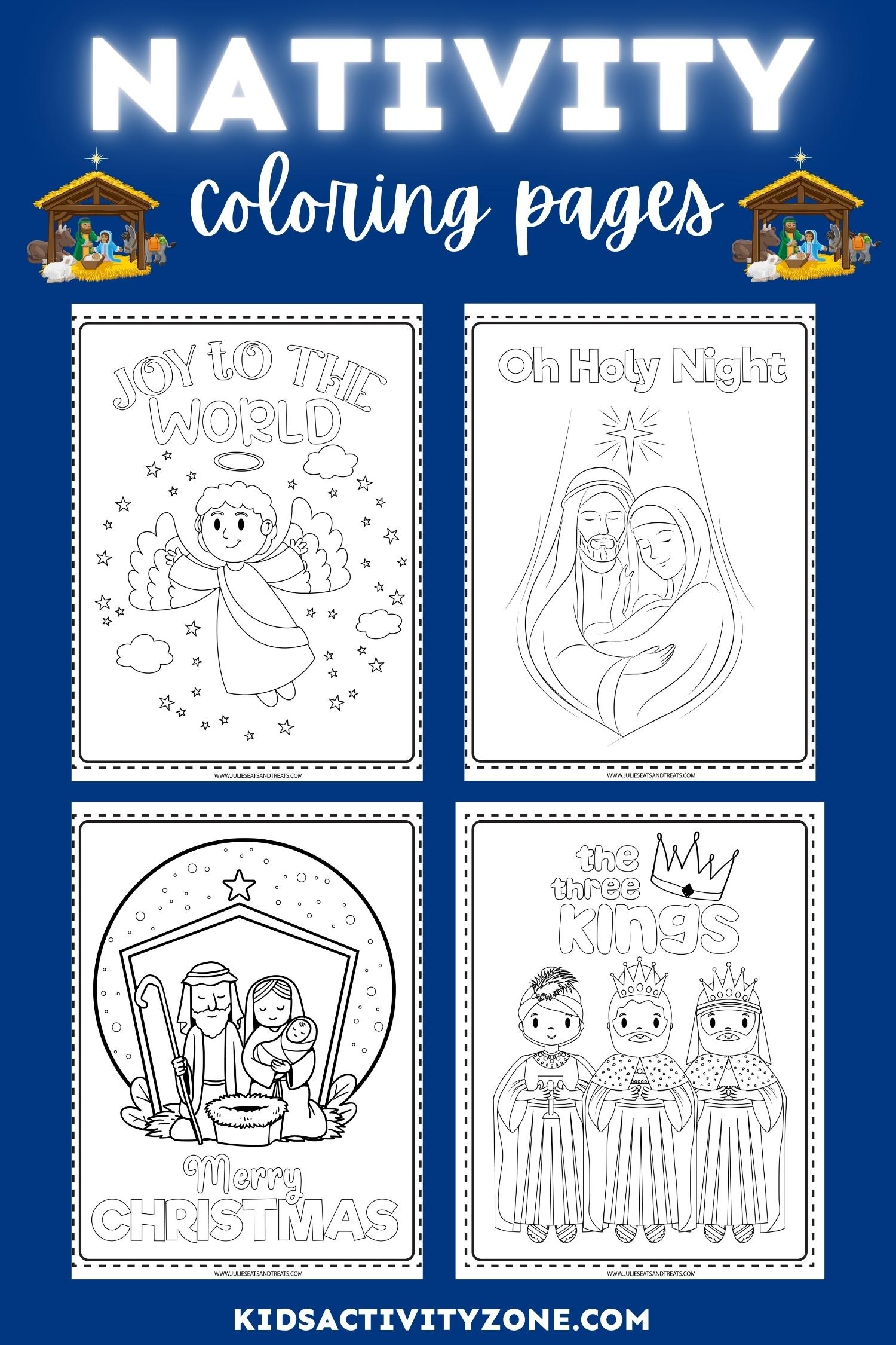 Nativity Coloring Pages Free Printable Kids Activity Zone Nativity Coloring Pages Free Printable Kids Activity Zone