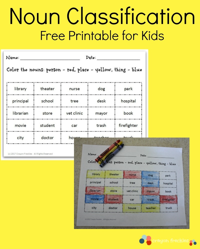 Noun Classification Worksheet free Printable Do Play Learn Noun Classification Worksheet free Printable Do Play Learn