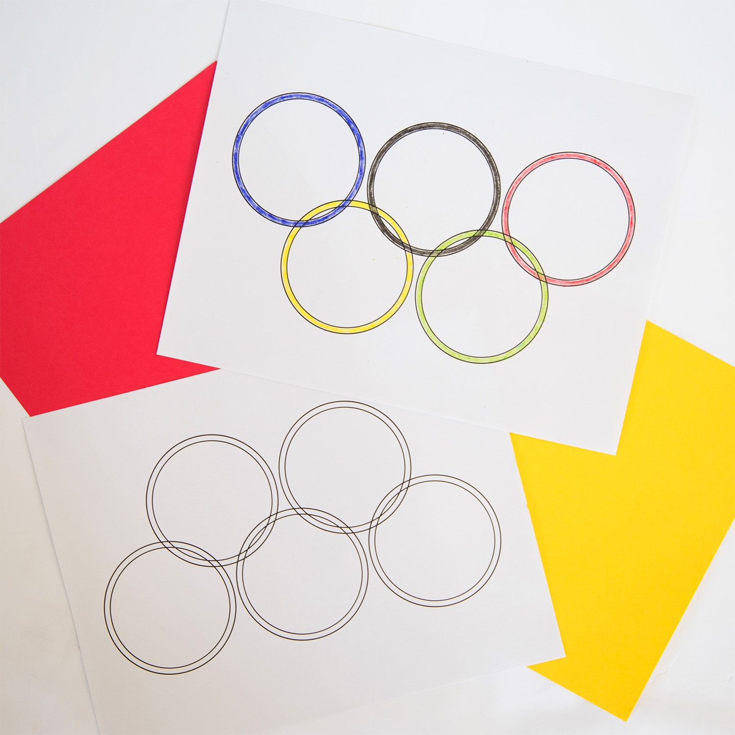 Olympic Rings Coloring Page Free Printable Download