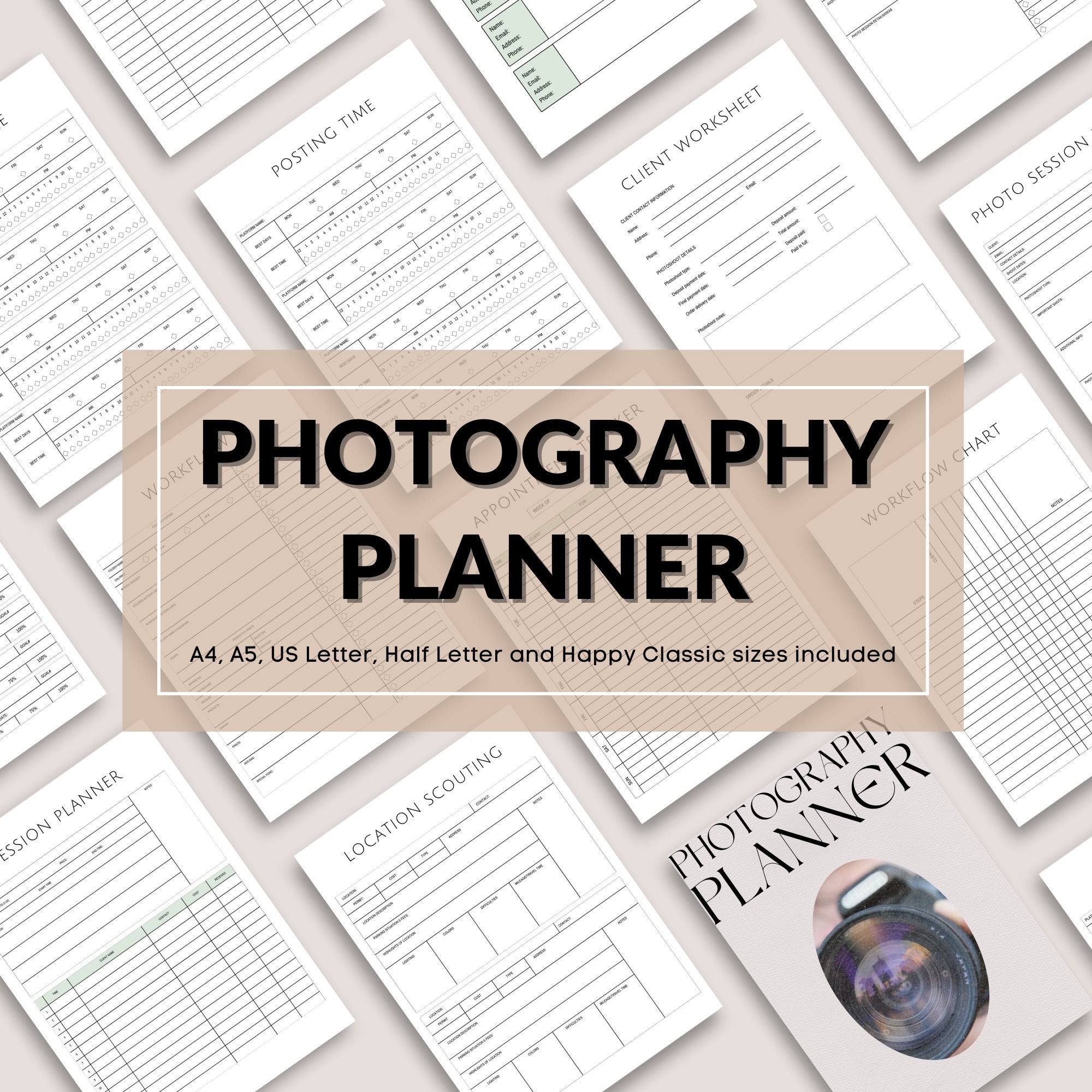 Photography Worksheets Etsy