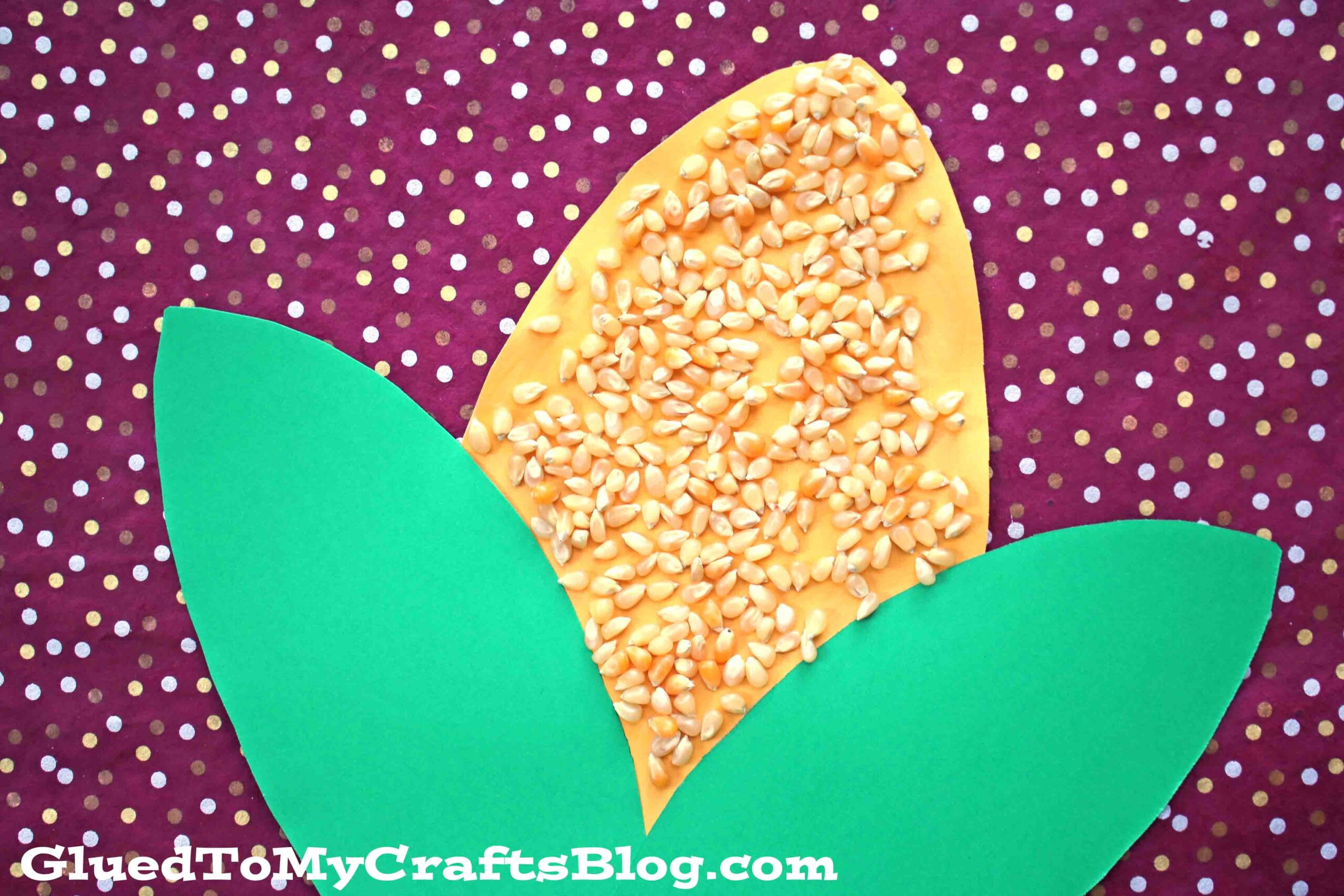 Popcorn Kernel Corn On The Cob Craft Popcorn Kernel Corn On The Cob Craft