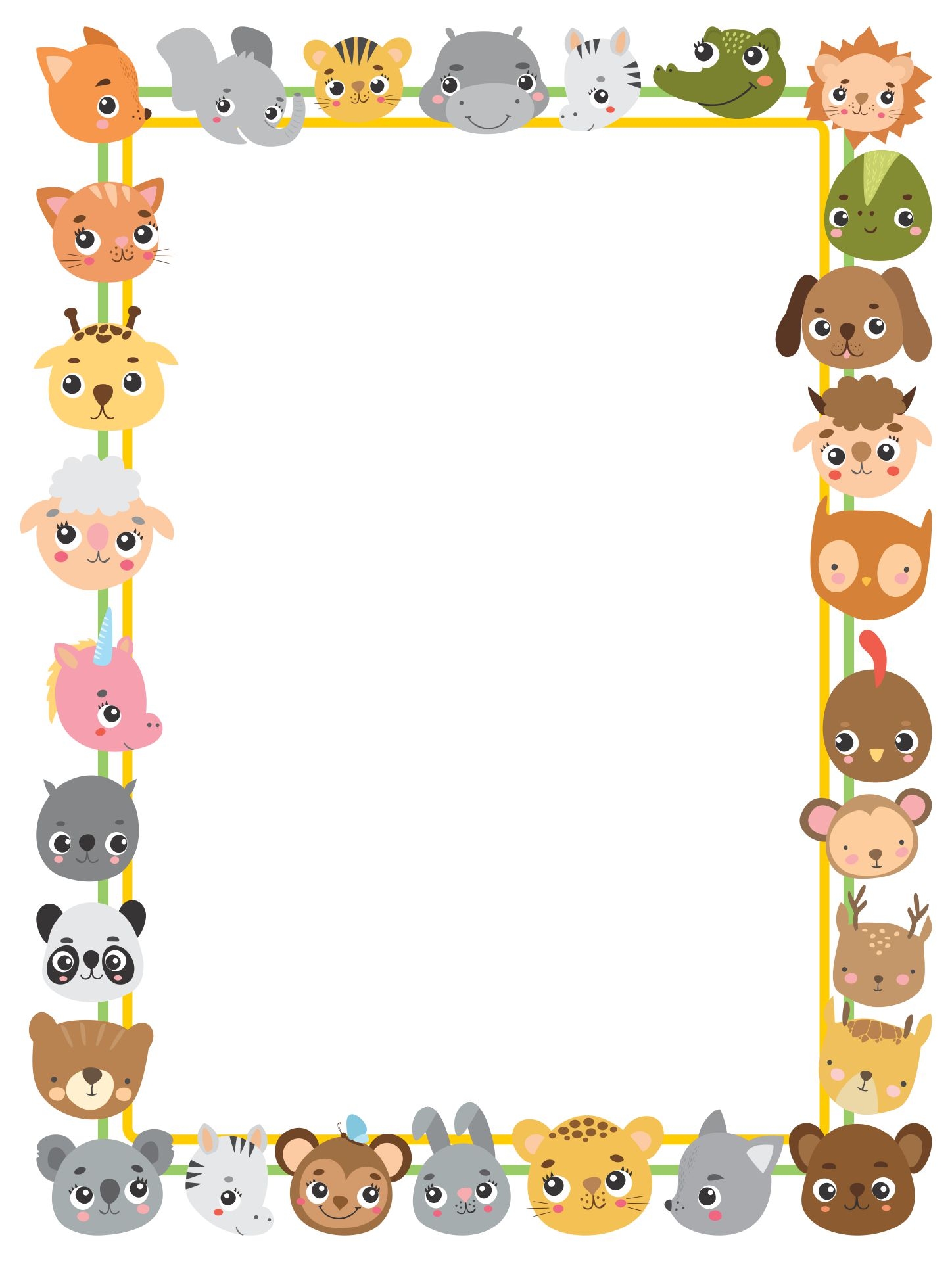 Preschool Border Frame 10 Free PDF Printables Printablee