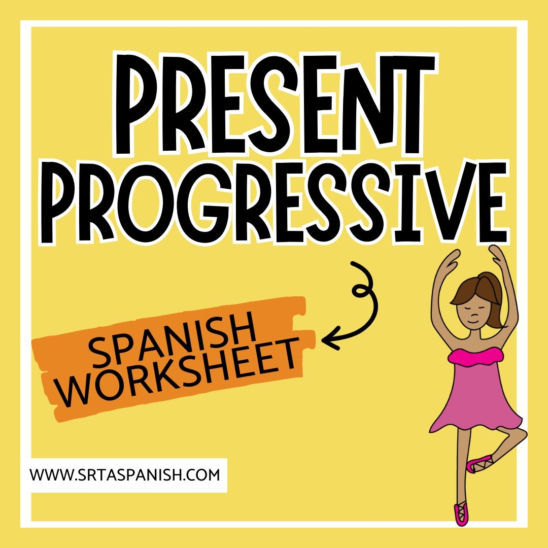 Free Printable Spanish Present Progressive Worksheets Free Printable Spanish Present Progressive Worksheets
