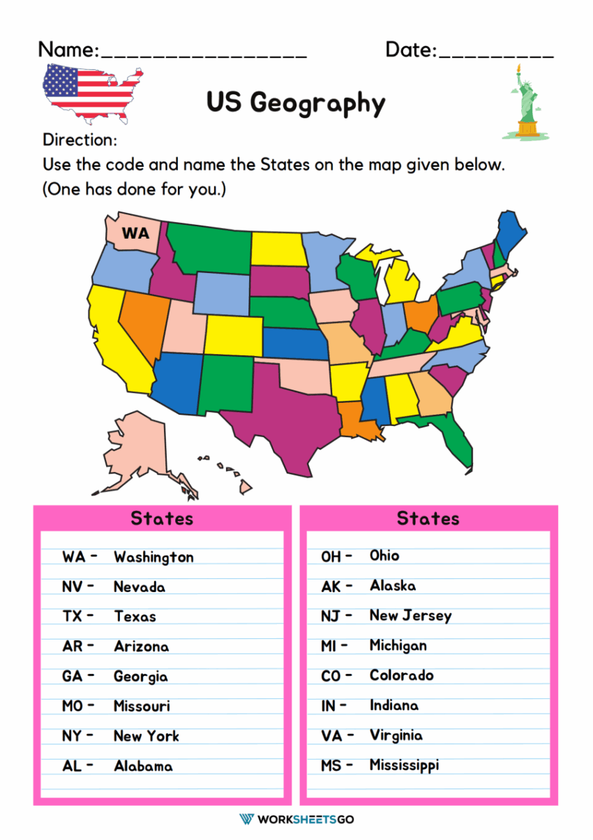 Printable 3rd Grade Geography Worksheets WorksheetsGO