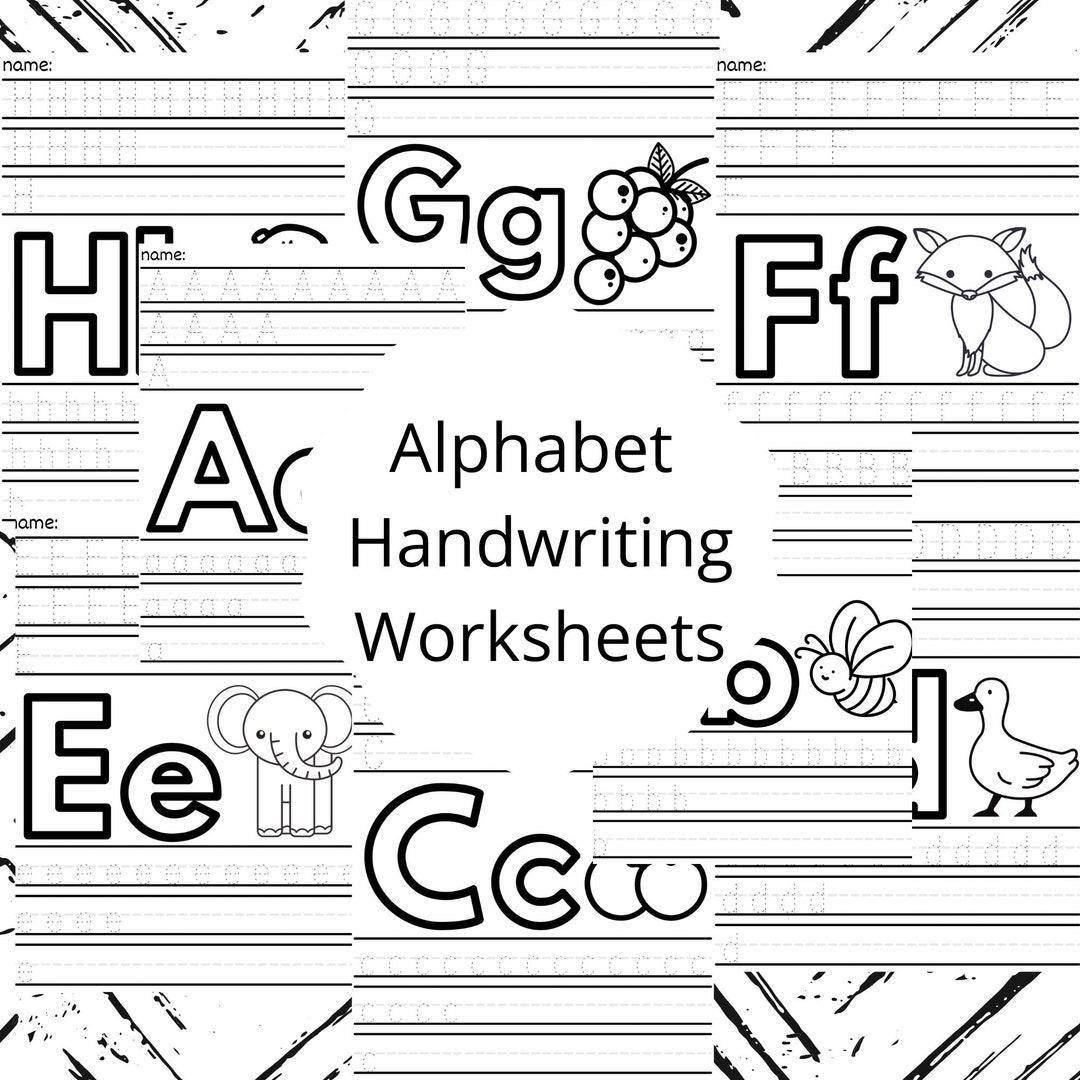 Handwriting Worksheets Alphabet