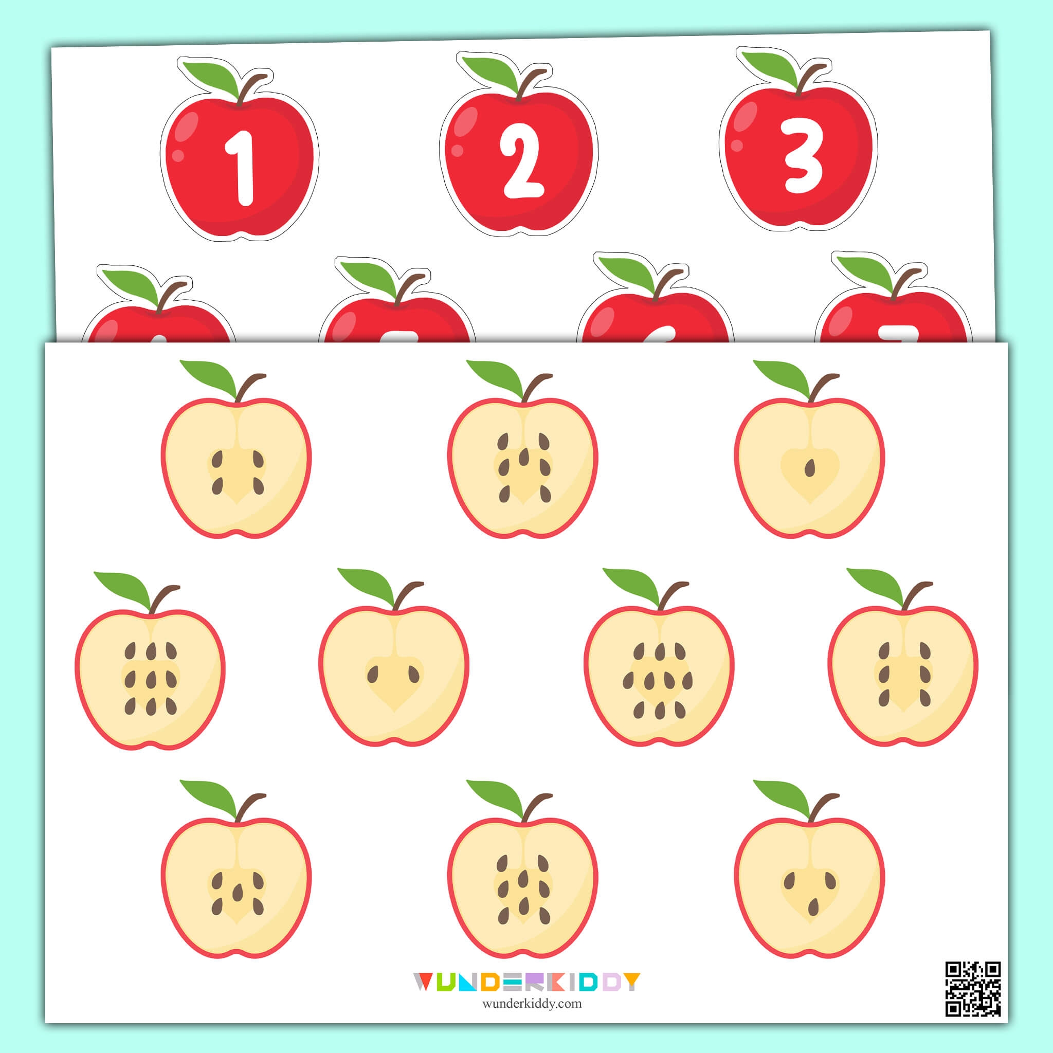 Free Printable Apple Math Worksheets